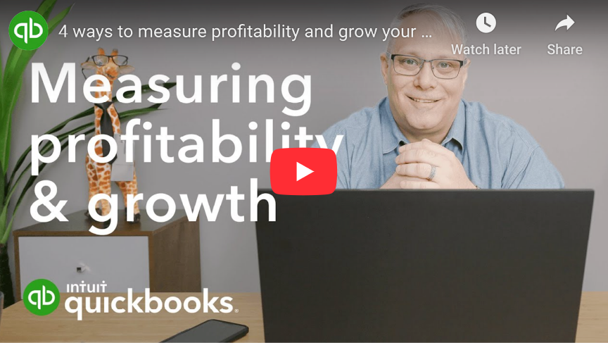 Measuring Profitabilty and Growth QB NSBDC Measuring Profitabilty and Growth Quickbooks