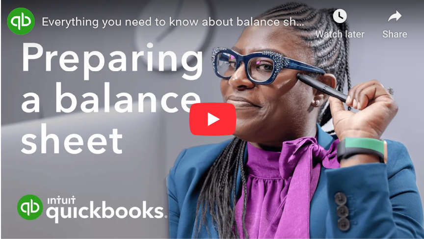 Preparing a balance sheet QB NSBDC Preparing a balance sheet Quickbooks