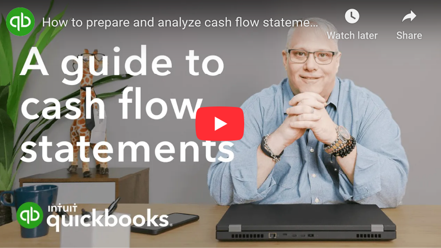 a guide to cash flow statements QB NSBDC a guide to cash flow statements Quickbooks